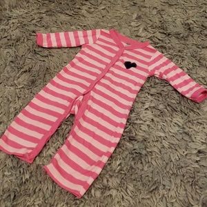 Baby Girl Ruffle Bottom Footless Onesie